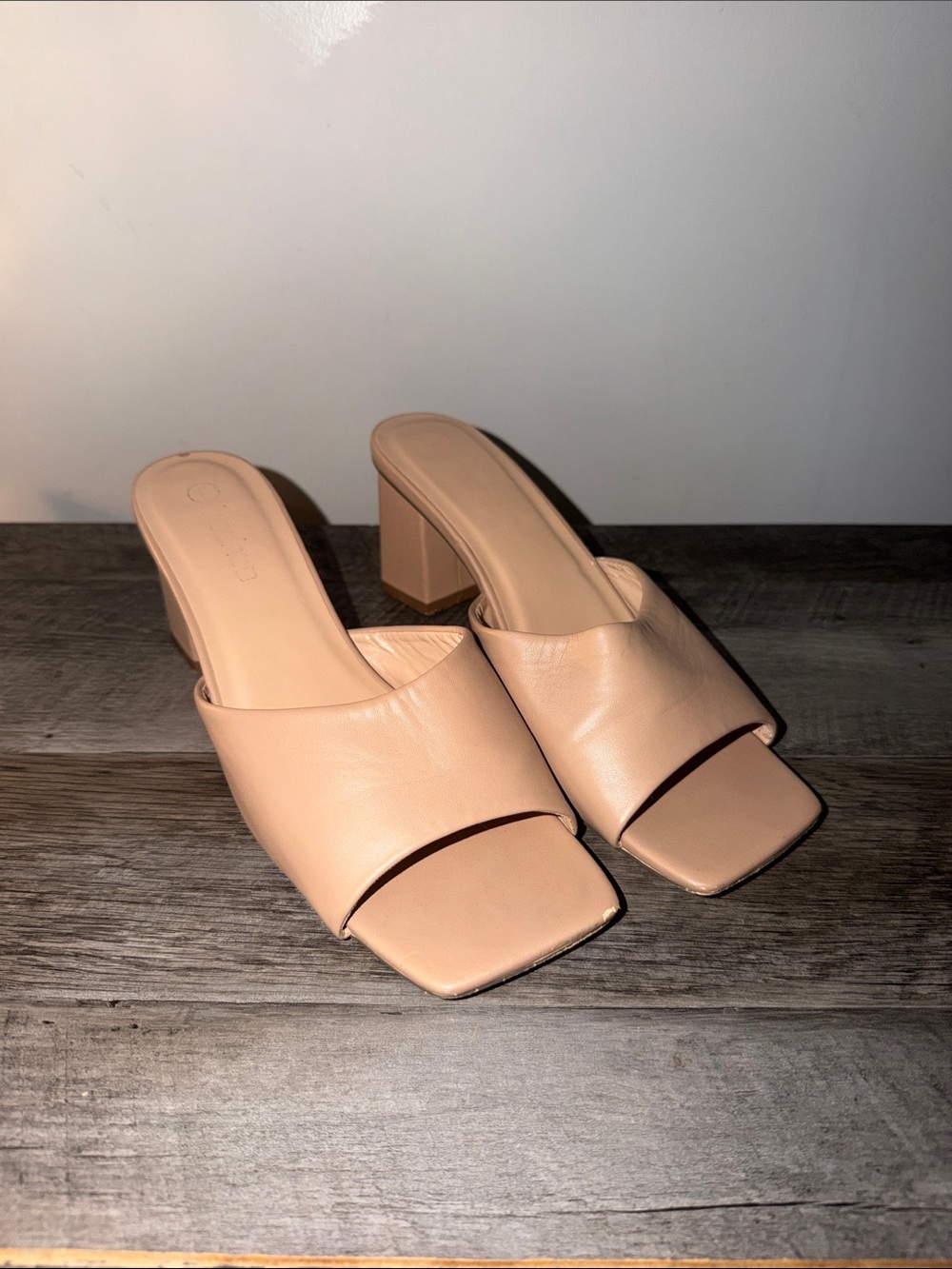 Classic Nude Block Heel Mule - Women